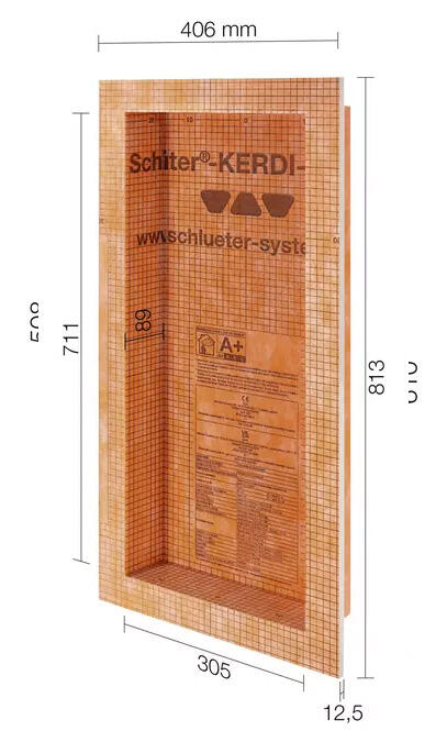 Schlueter KERDI-BOARD-N voorgevormde nis 305x711 mm