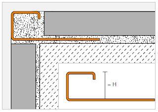 Schlueter QUADEC-E decoratief profiel RVS H=10mm L=3000mm
