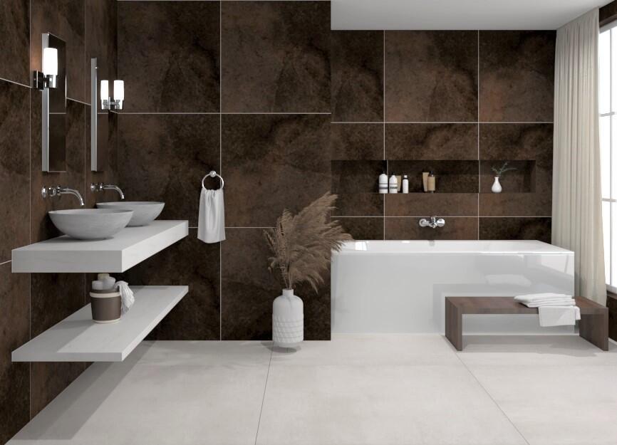 Fondovalle Planeto Bruin mat 80x80