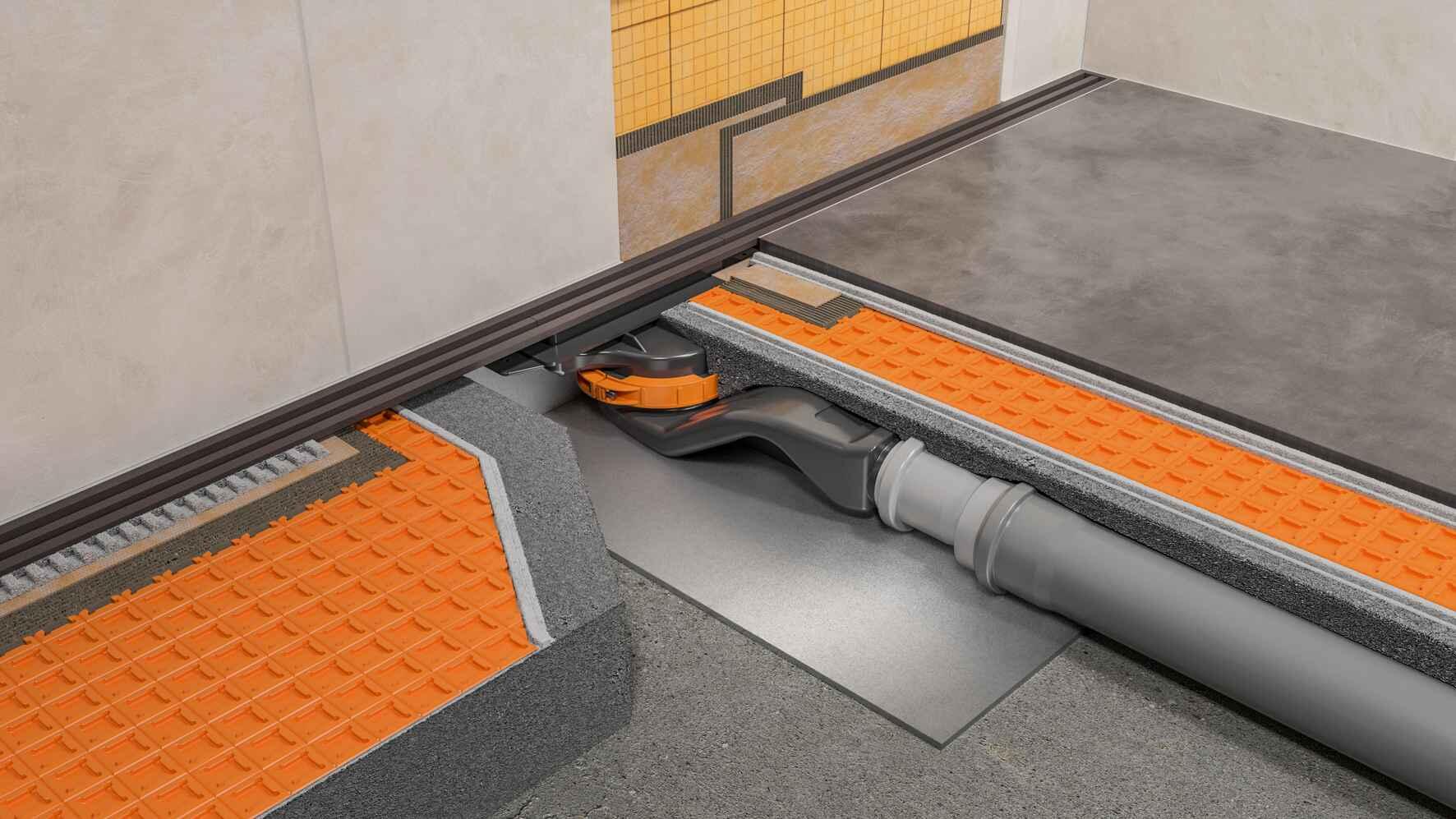 Schlueter KERDI-LINE-VARIO H DN40 G5 horizontale afvoer