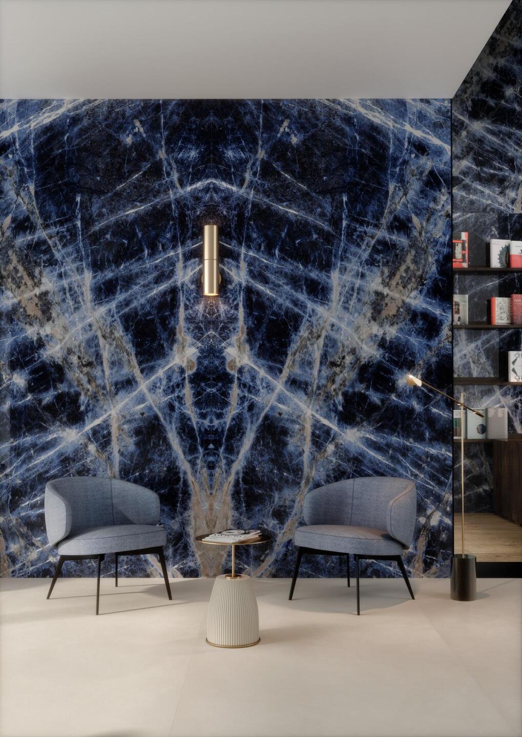 Marazzi italie Grandemarble Blauw glans 160x320