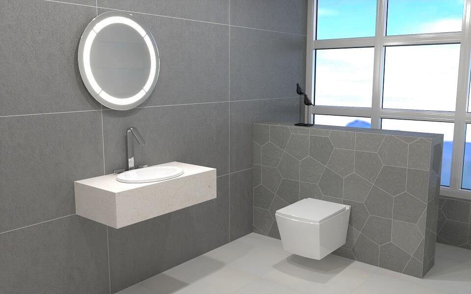 Gigacer Argilla Grijs mat 10x17