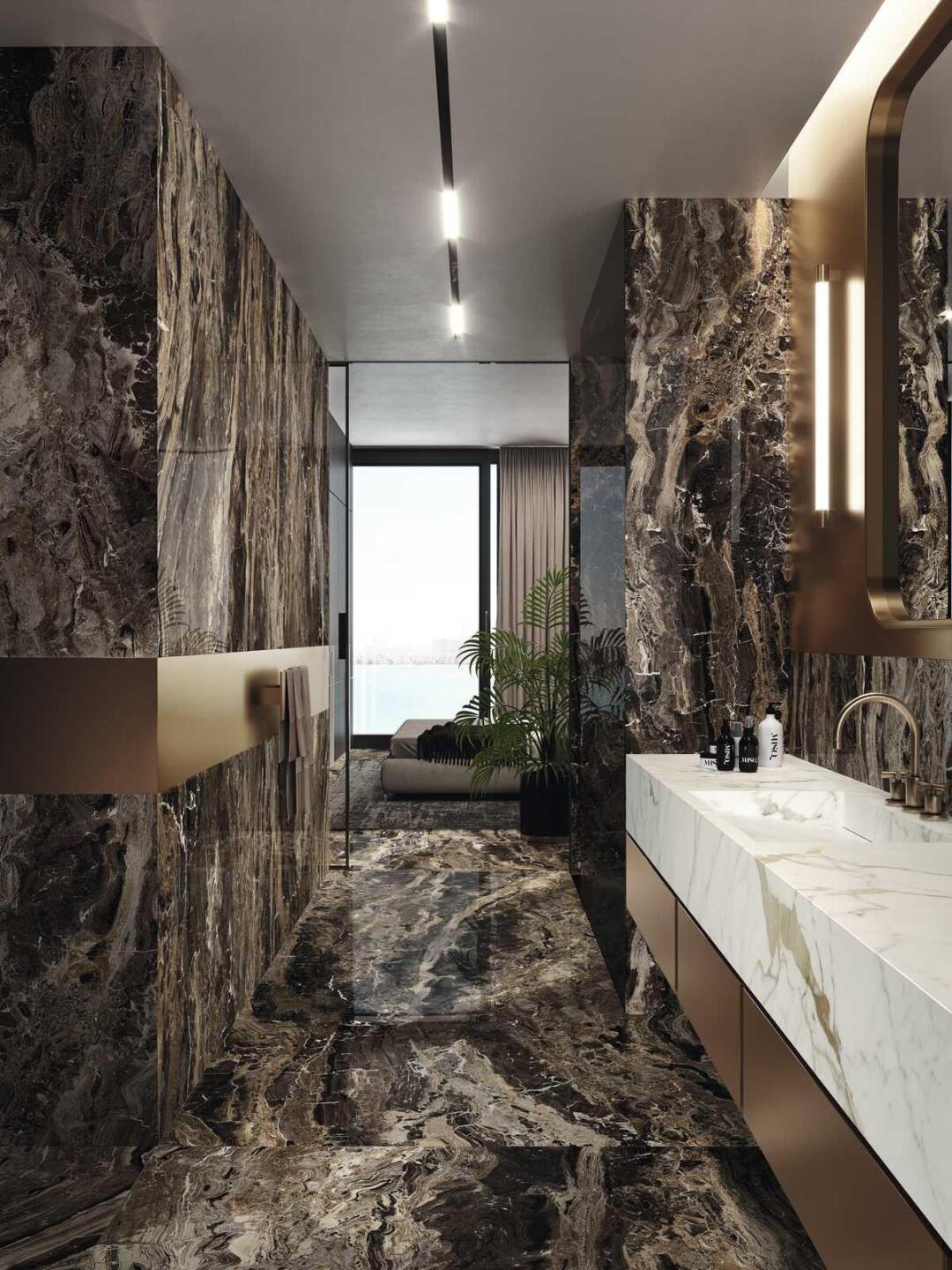 Marazzi italie Grandemarble Bruin glans 120x278