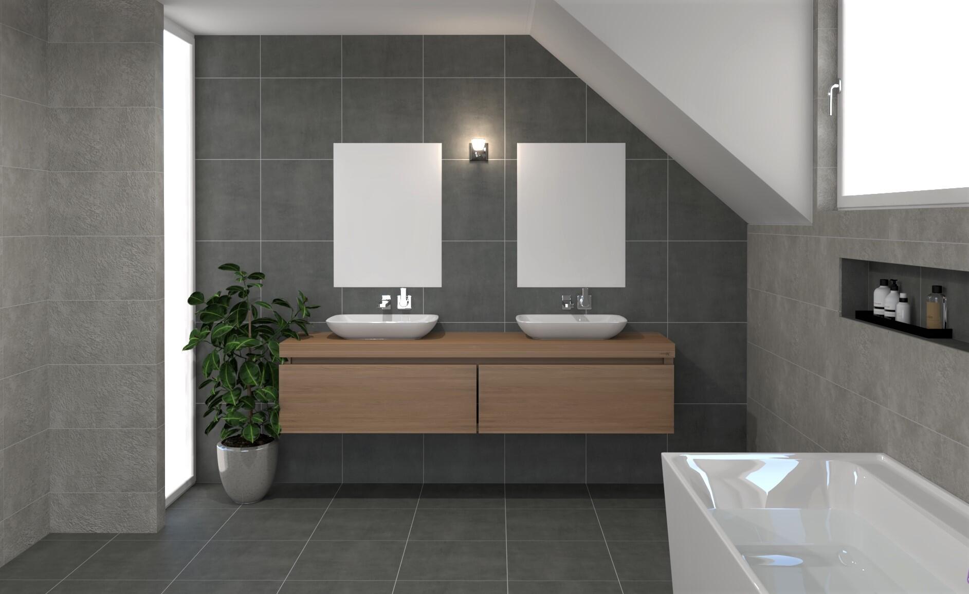Villeroy & Boch Spotlight Antraciet mat 45x45