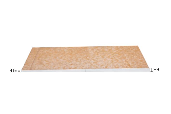 Schlueter KERDI-SHOWER-LTS hellingsplaat voor lijnafvoergoot wandversie vierkant 1220x1220 mm