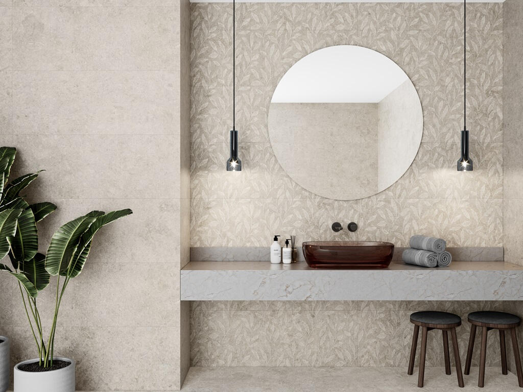 Saloni Cavallina Wit mat 40x120