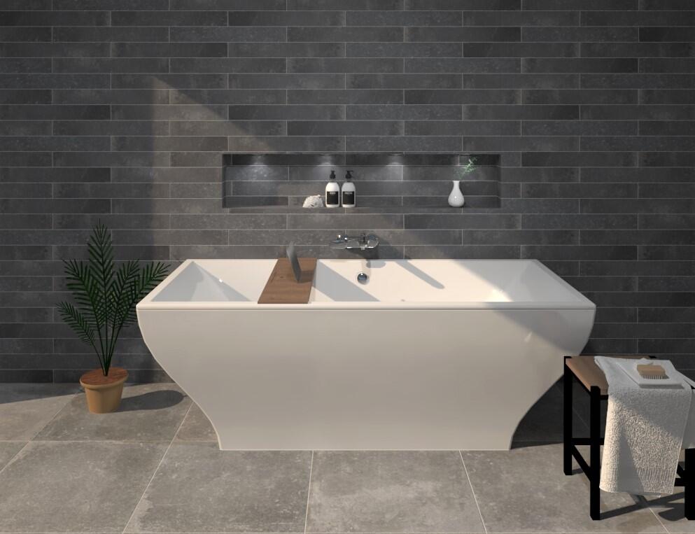 Sphinx Stone Zwart mat 8x60