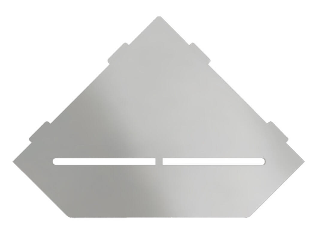 Schlueter SHELF-E S2 195x195mm Planchet design PURE alu structuur-gecoat steengrijs TSSG