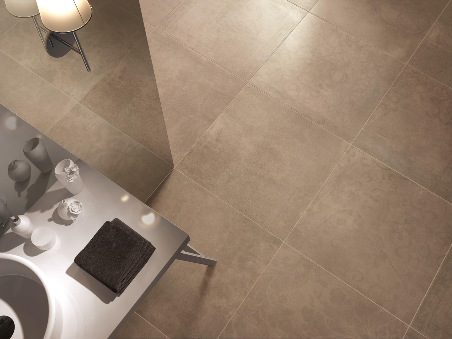 Fondovalle Portland Bruin mat 80x80