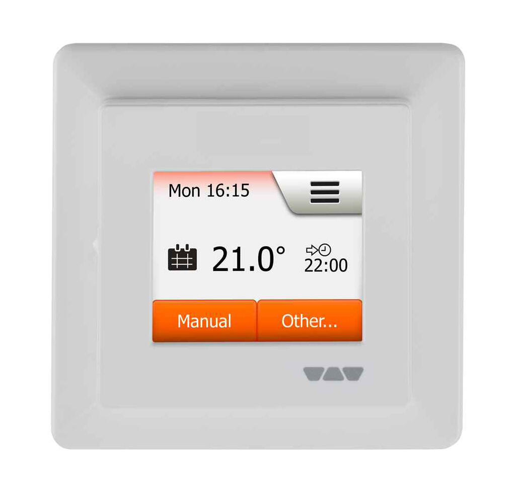 Schlueter DITRA-HEAT-E-R touchscreen thermostaat (230 V) met twee externe sensoren
