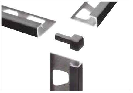 Schlueter QUADEC-AE buitenhoek 90 gr. alu imitatie H=6mm