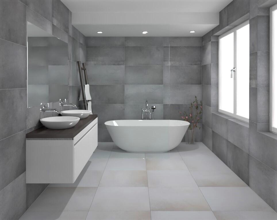 Sphinx Concrete Grijs mat 40x80