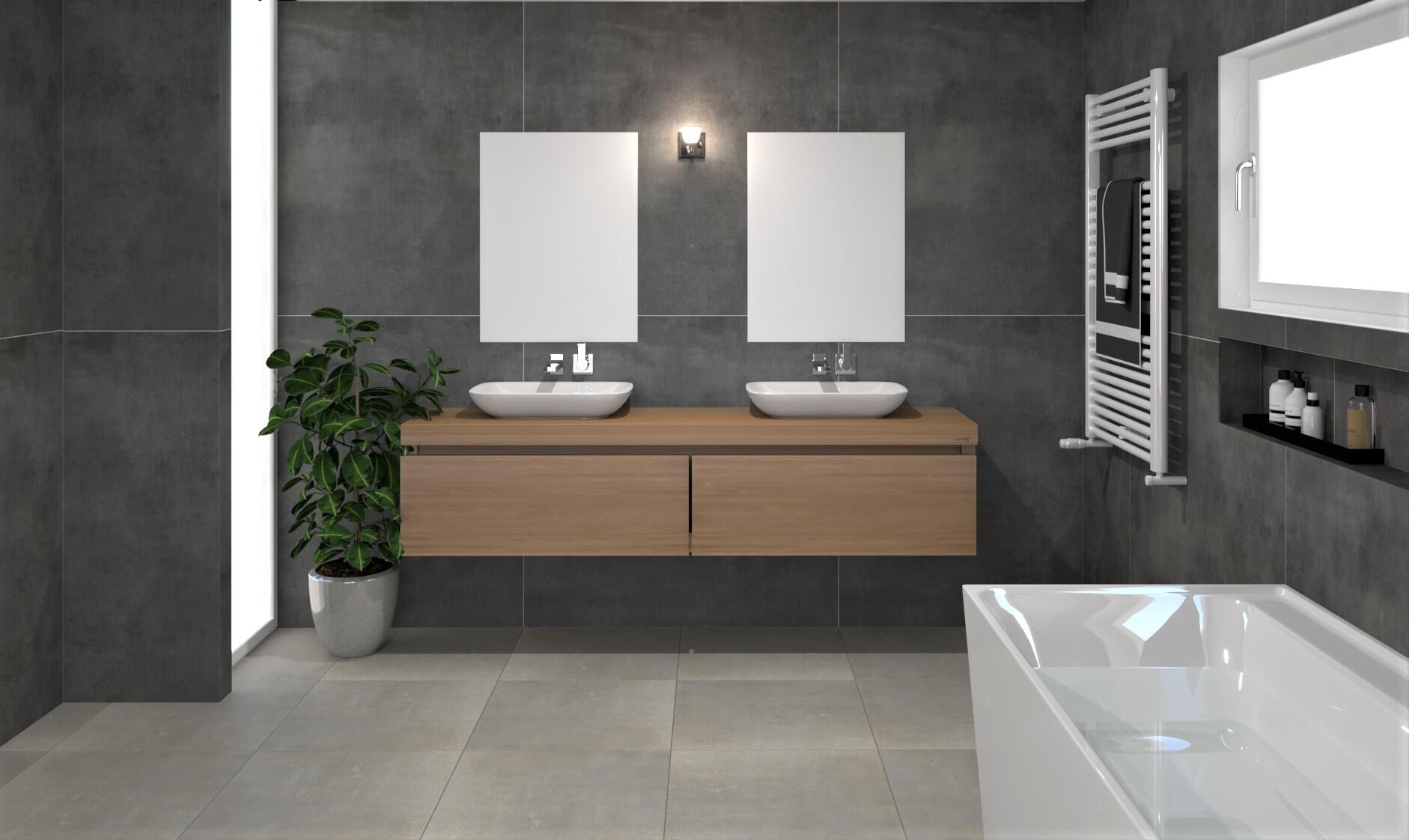 Villeroy & Boch Spotlight Optim Antraciet mat 120x120