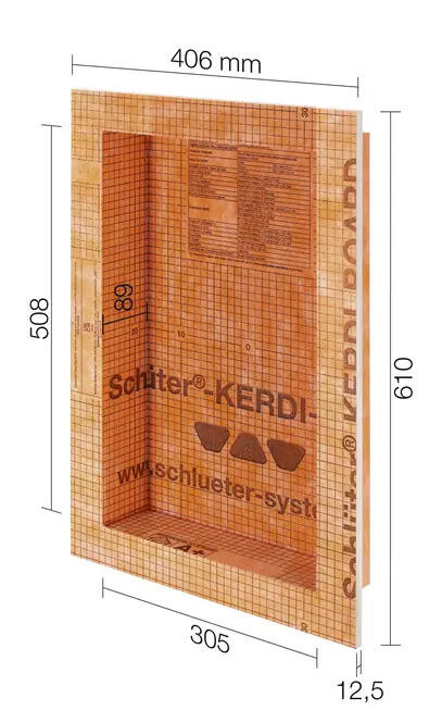 Schlueter KERDI-BOARD-N voorgevormde nis 305x508 mm