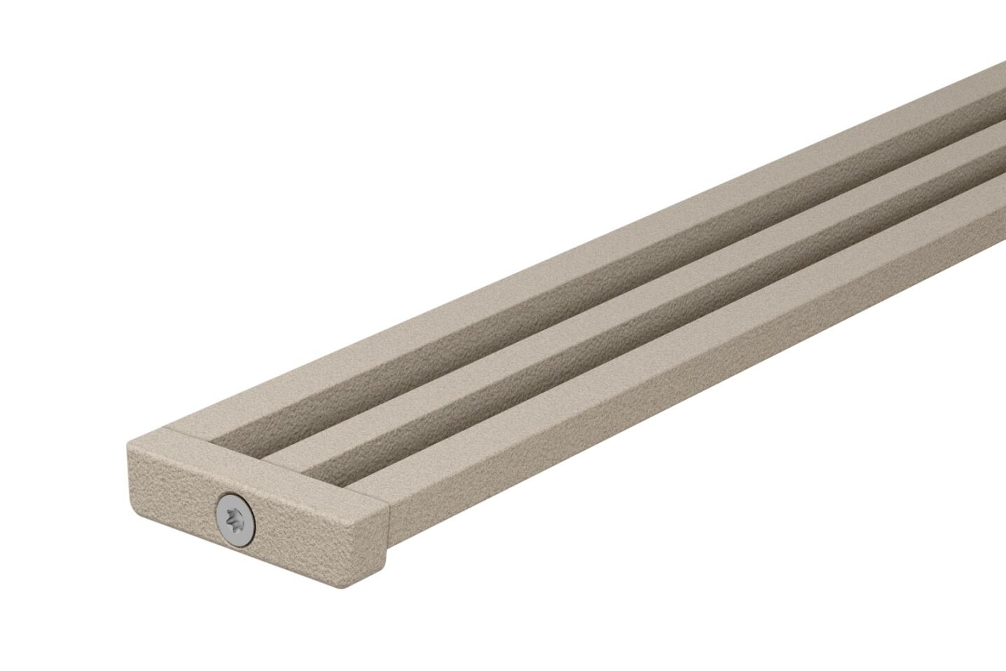 Schlueter KERDI-LINE-VARIO hol afwateringsprofiel alu structuur-gecoat creme TSCD10 Wave 42 L=1200mm