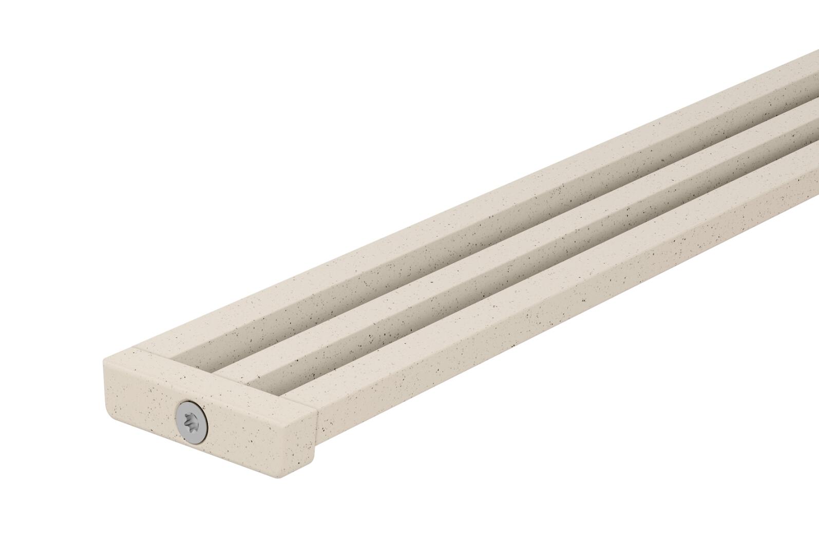 Schlueter KERDI-LINE-VARIO hol afwateringsprofiel alu structuur-gecoat ivoor TSI D10 Wave 42 L=1800mm