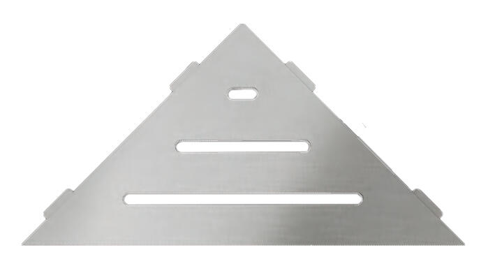 Schlueter SHELF-E S1 210x210mm Planchet design WAVE alu structuur-gecoat ivoor TSI