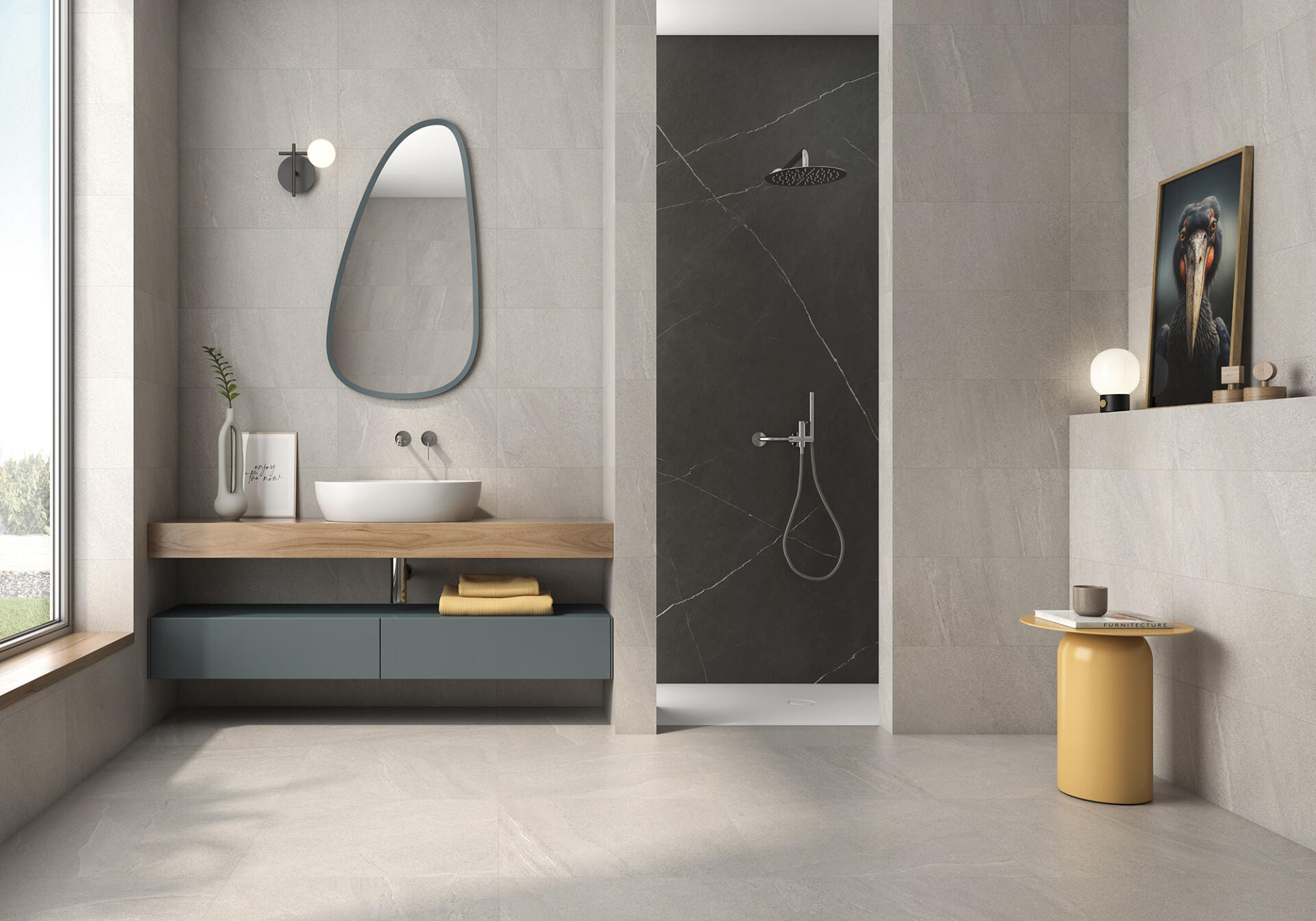 Geo Tiles Eddystone Wit mat 120x120