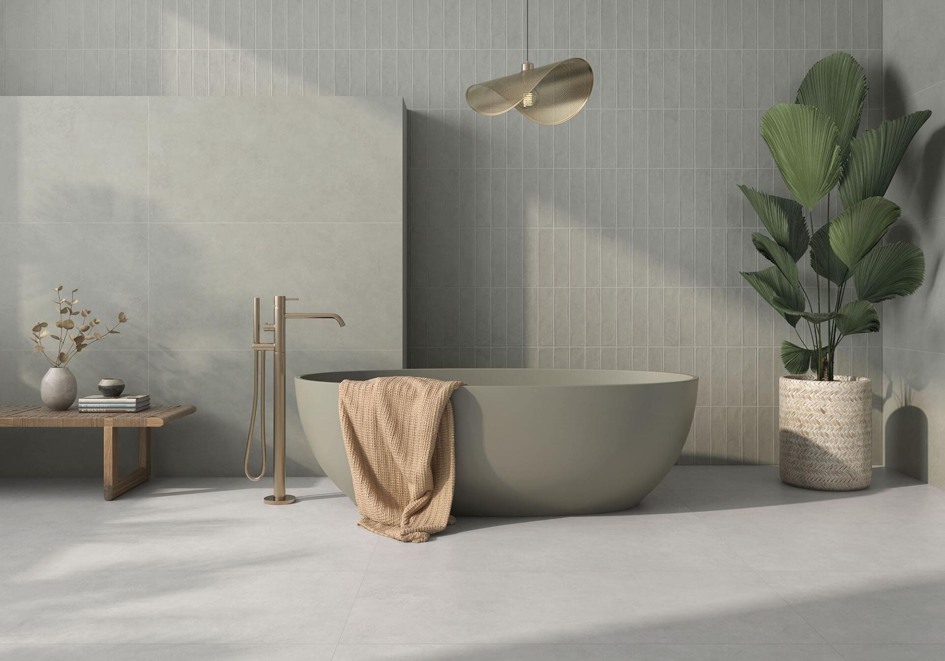 Geo Tiles Zero Grijs mat 60x120
