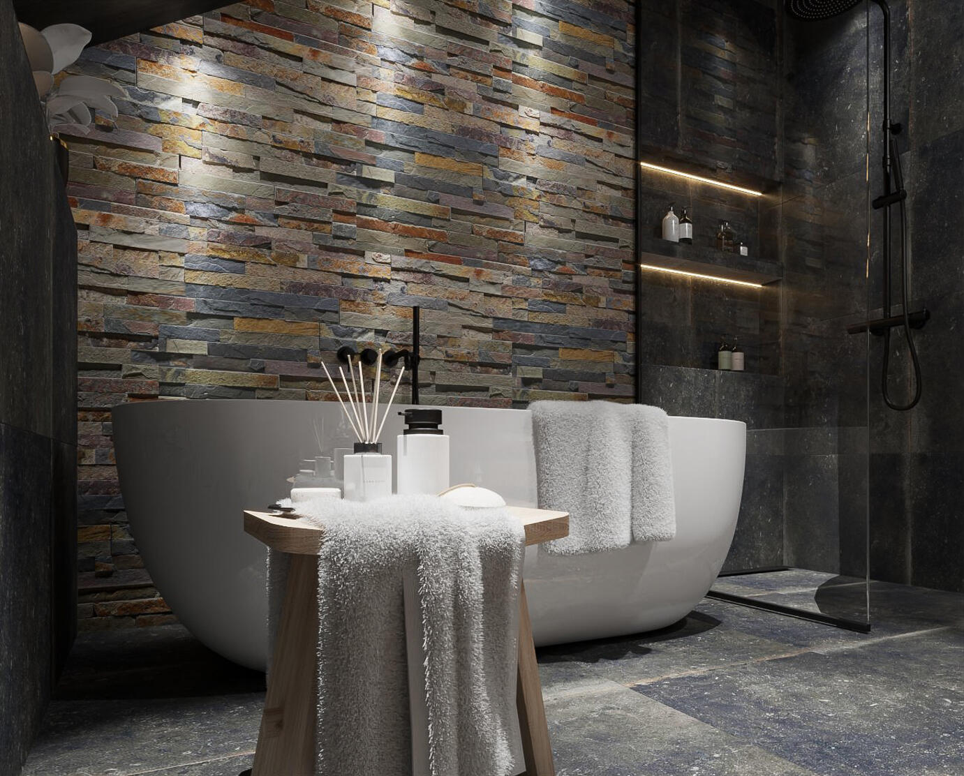 Stabigo Stone Panel Grijs 16x50