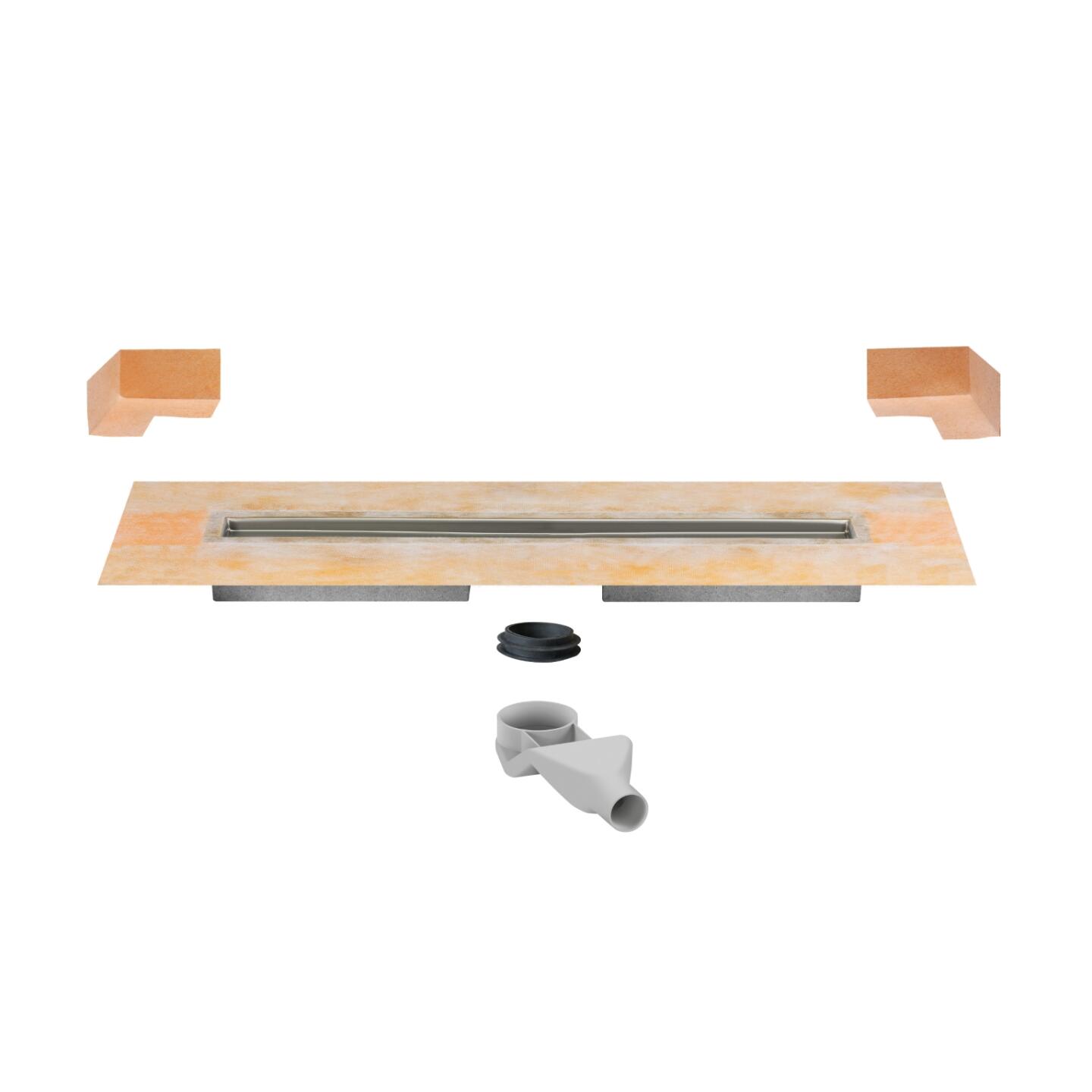 Schlueter KERDI-LINE F horizontaal DN40 reukslot front RVS V4A lijnafvoergoot 700mm