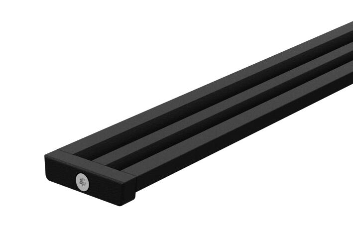 Schlueter KERDI-LINE-VARIO hol afwateringsprofiel grafietzwart mat D10 Wave L=1200mm