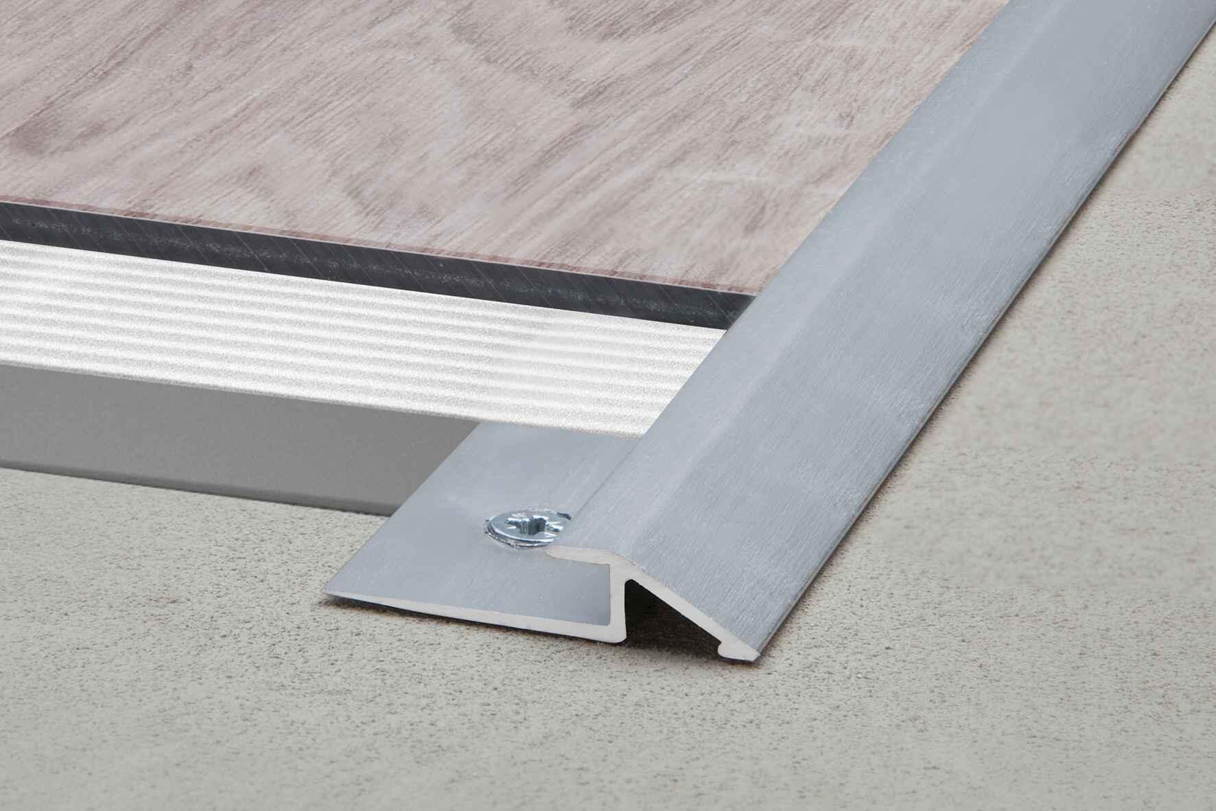 Schlueter VINPRO-U-ACGB overgangsprofiel alu chroom geborsteld geanodiseerd H=7,5mm L=2500mm