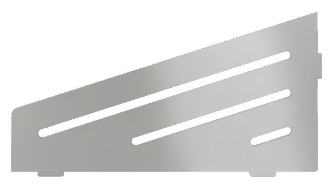 Schlueter SHELF-E S3 154x295mm Planchet design WAVE alu structuur-gecoat ivoor TSI