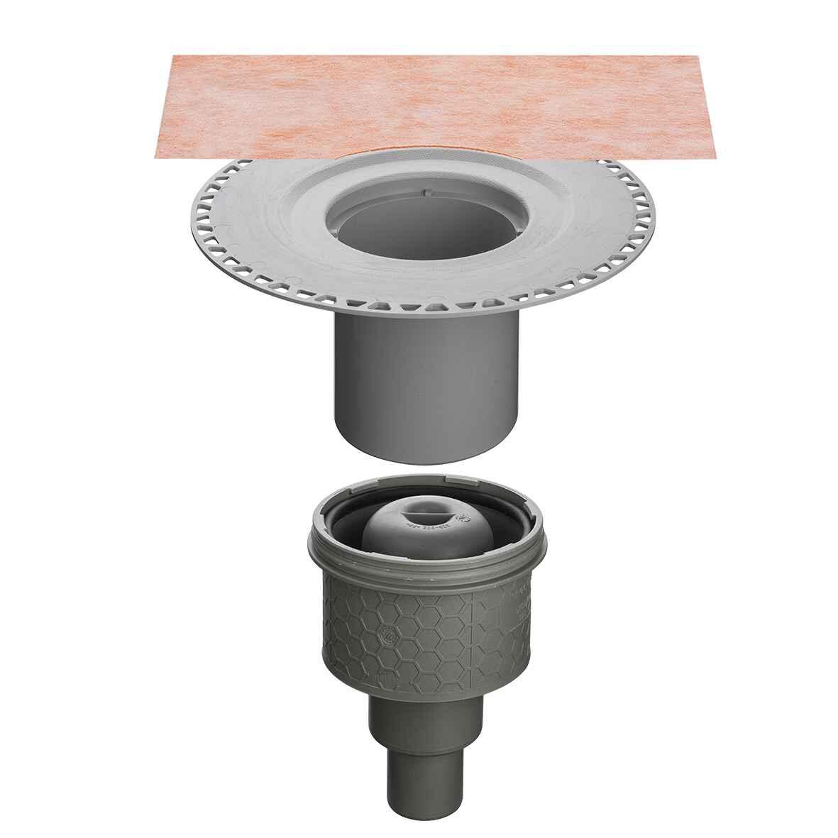 Schlueter KERDI-DRAIN afvoer verticaal DN50 met reukslot