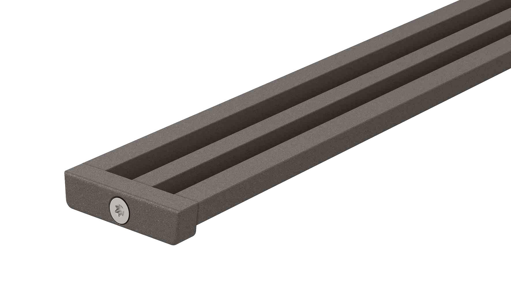Schlueter KERDI-LINE-VARIO hol afwateringsprofiel alu structuur-gecoat grijs TSG D10 Wave 34 L=1800mm