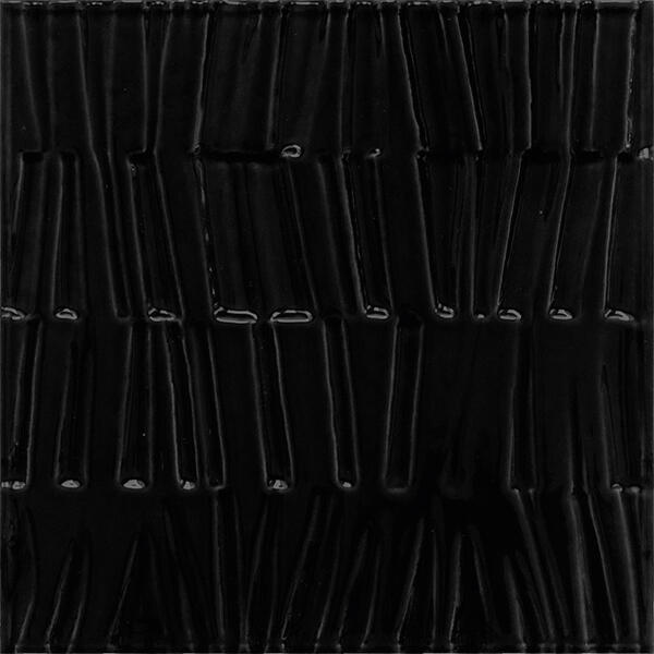 Gigacer Bamboo Zwart glans 15x15
