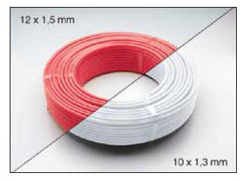 Schlueter BEKOTEC-THERM-HR verwarmingsbuis 10x1.3mm Mat. PE-RT rol 70 m1 voor EN 12 KF