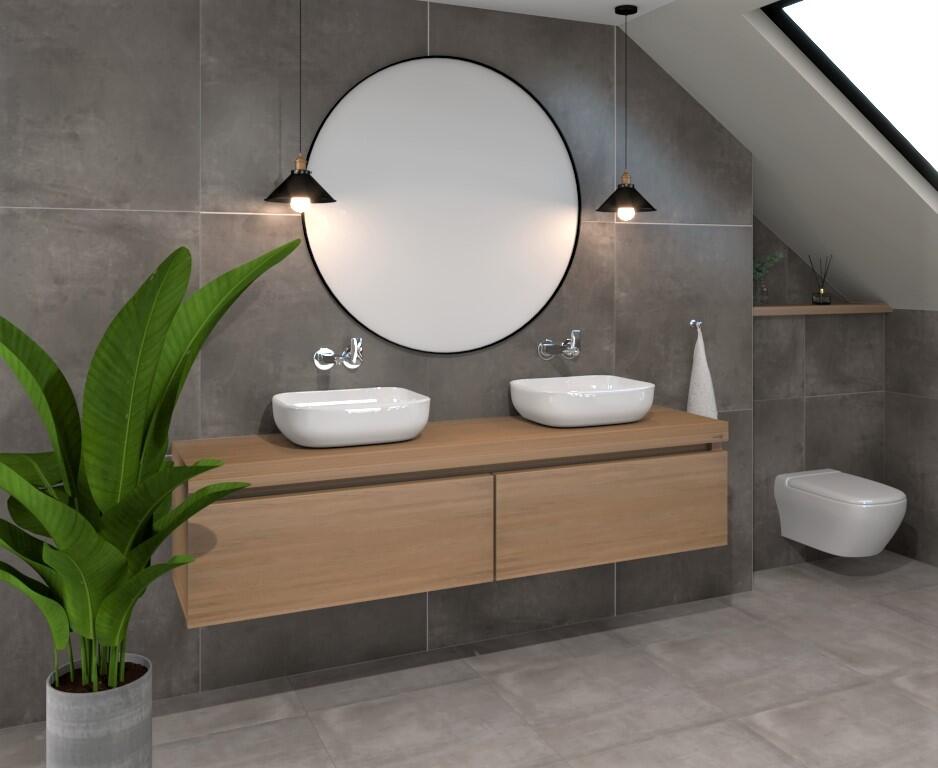 Fondovalle Portland Antraciet mat 80x80