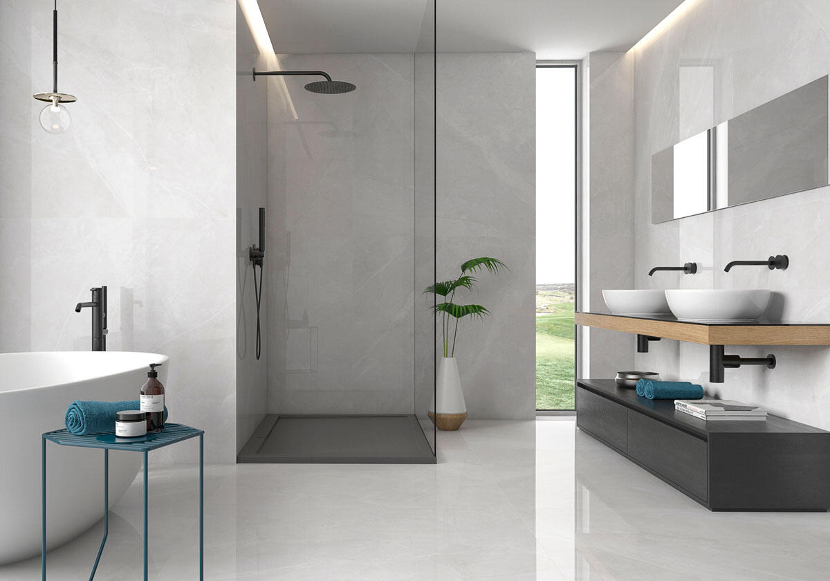 Geo Tiles Magda Wit glans 60x120