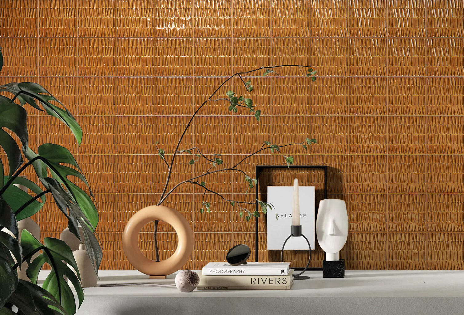 Gigacer Bamboo Geel 15x15