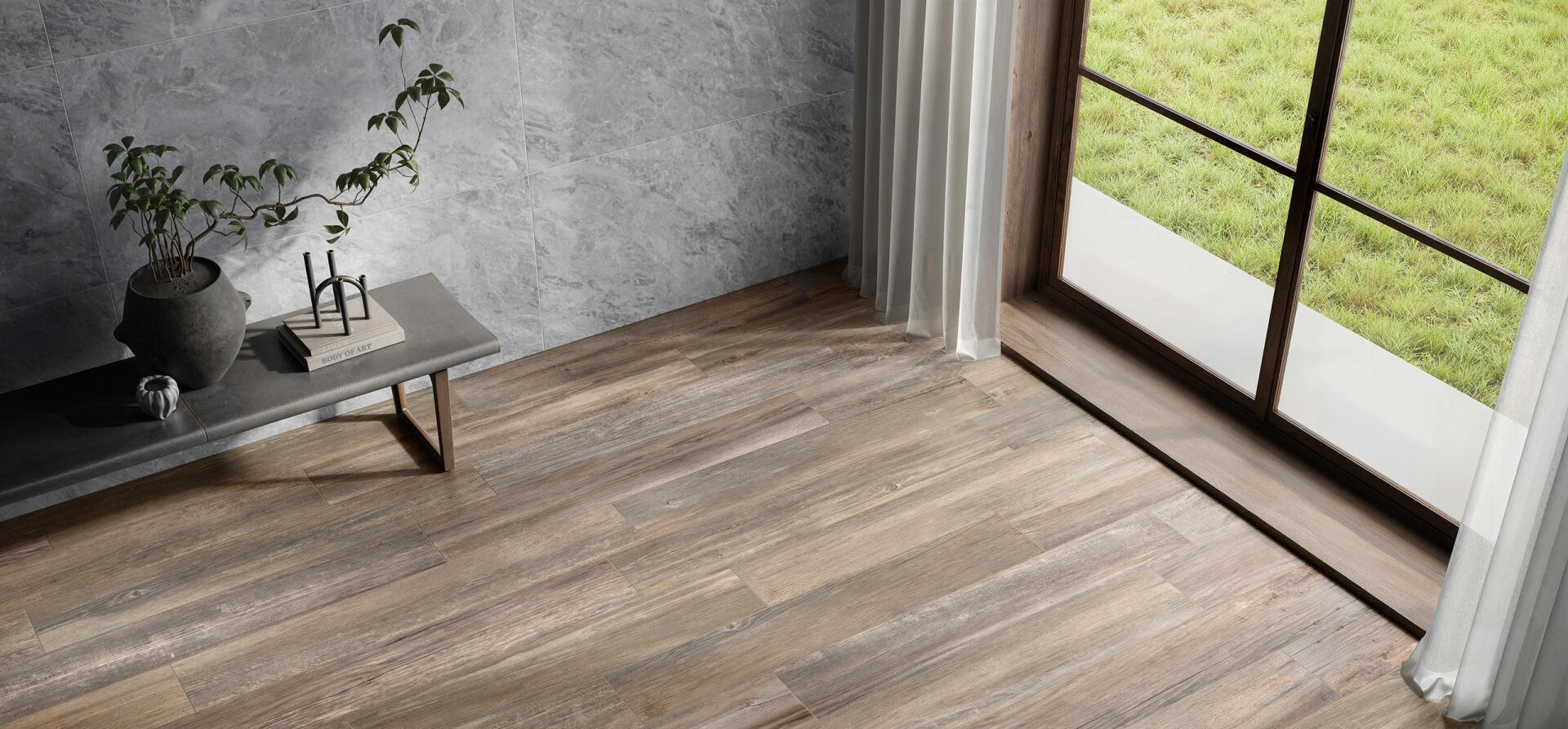 Villeroy & Boch Wood Selection Grijs mat 20x120