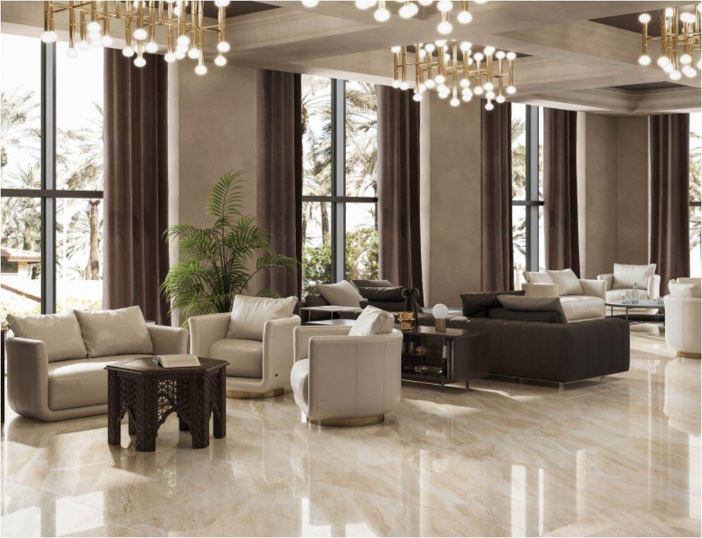 Rak Breccia Beige glans 60x120