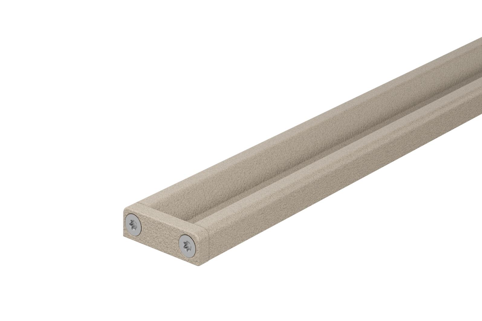 Schlueter KERDI-LINE-VARIO hol afwateringsprofiel alu structuur-gecoat creme TSC D9 Cove 26 L=1800mm