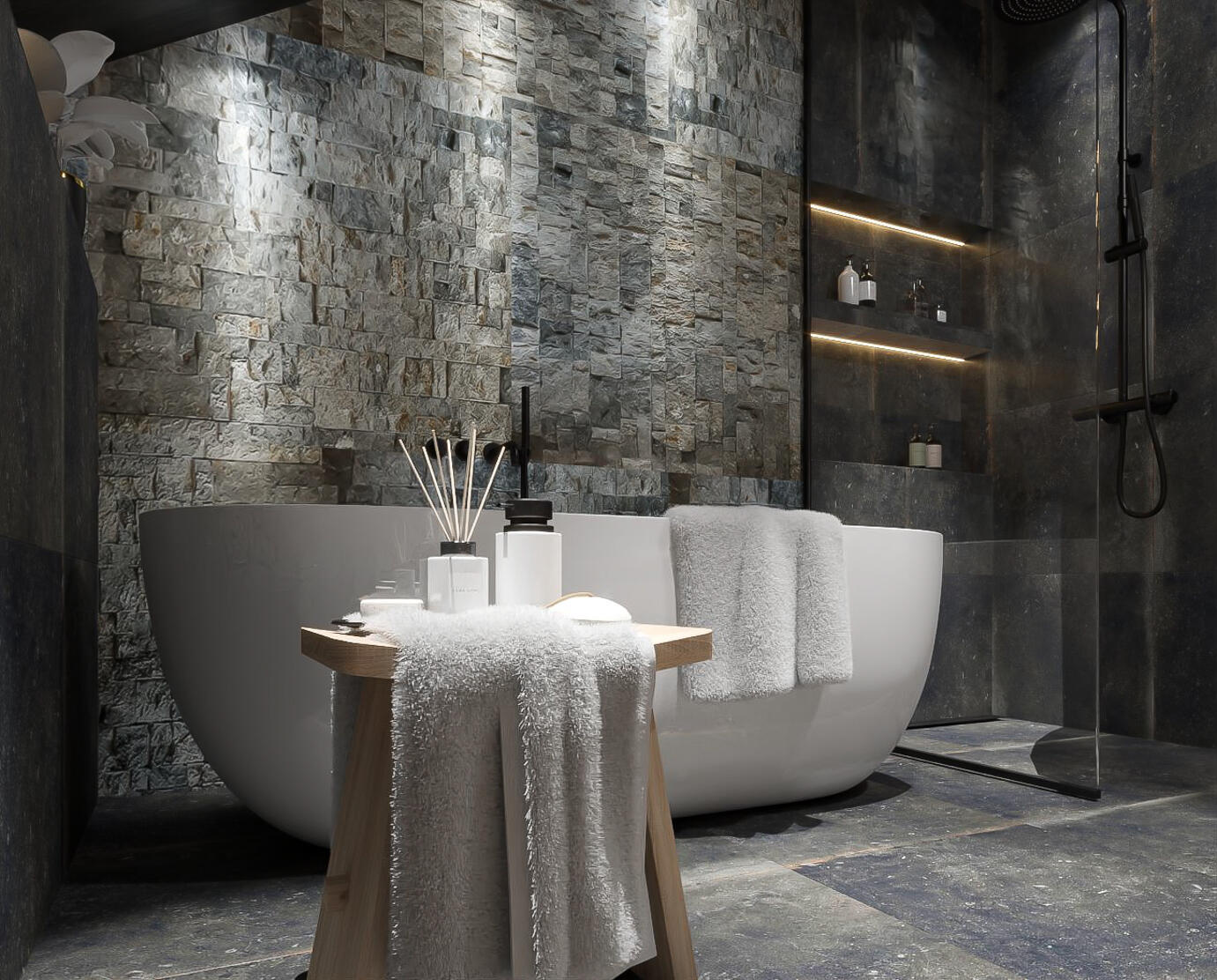 Stabigo Stone Panel Grijs 25x50