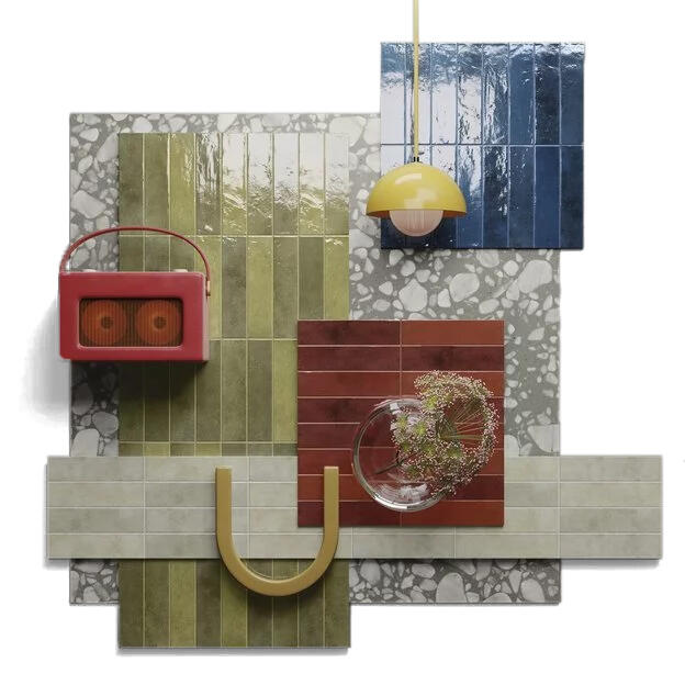 Villeroy & Boch Urban Art Rood glans 6x25