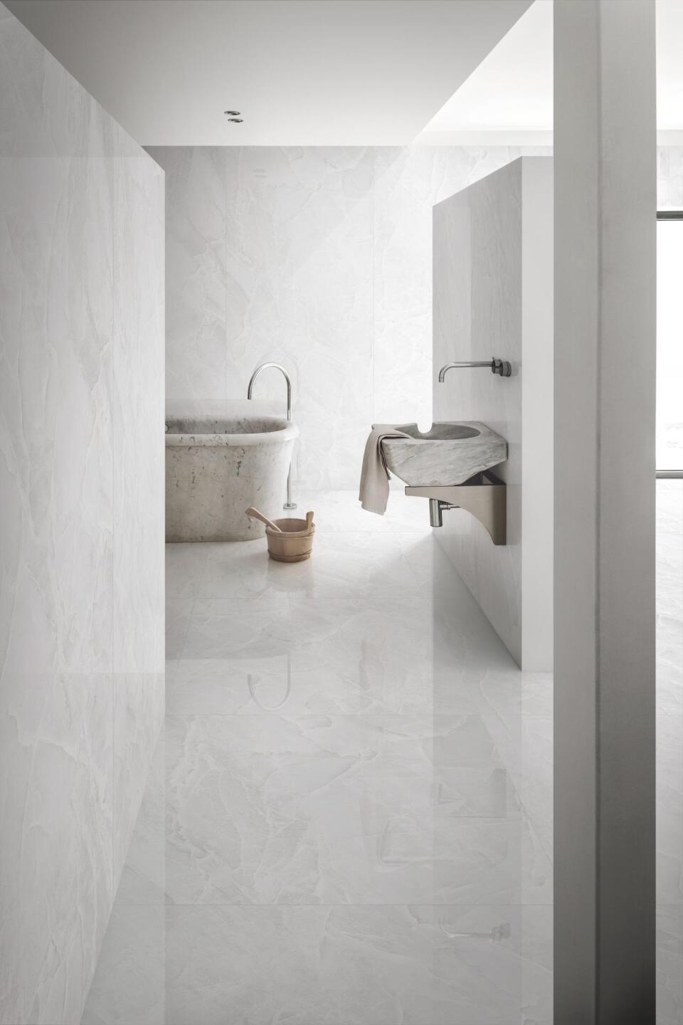 Marazzi italie Grandemarble Wit glans 120x120