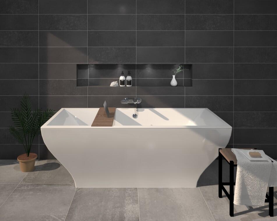 Sphinx Concrete Antraciet mat 20x60