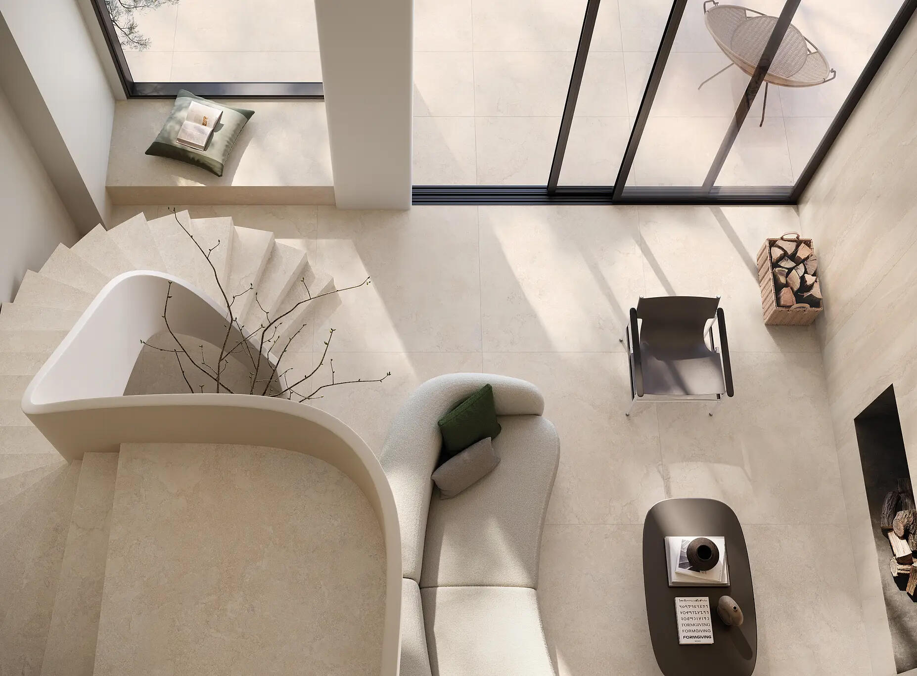 Flaviker Double Beige mat 80x80