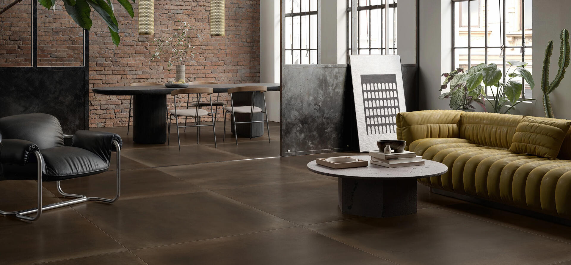 Villeroy & Boch Metalcraft Bruin mat 120x120