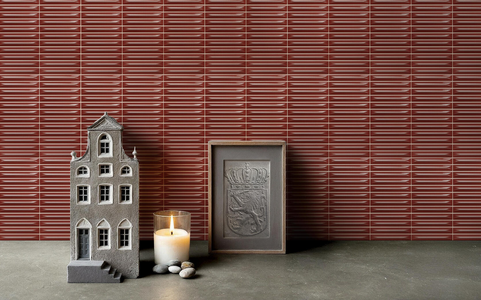 La Cueva Dutch Colors Rood glans 20x20