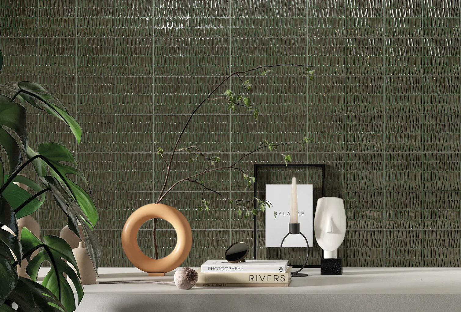 Gigacer Bamboo Groen 15x15
