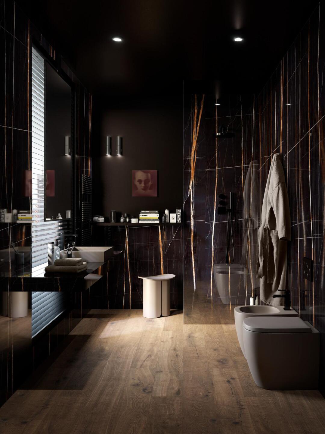 Marazzi italie Grandemarble Zwart glans 160x320