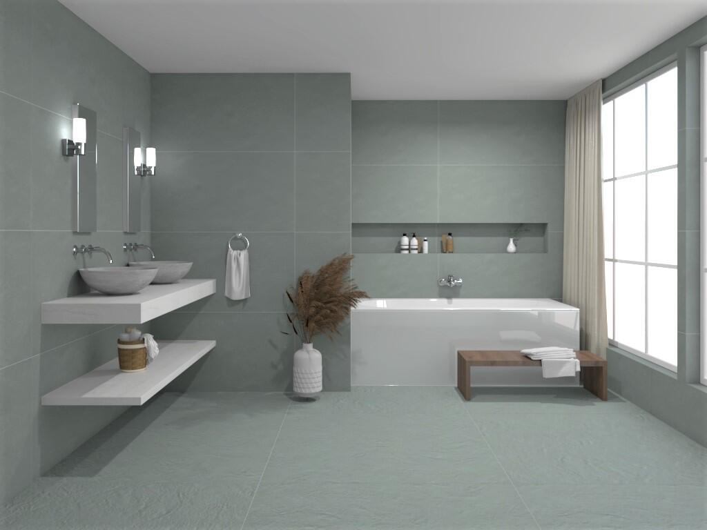 Gigacer Argilla Blauw mat 120x120