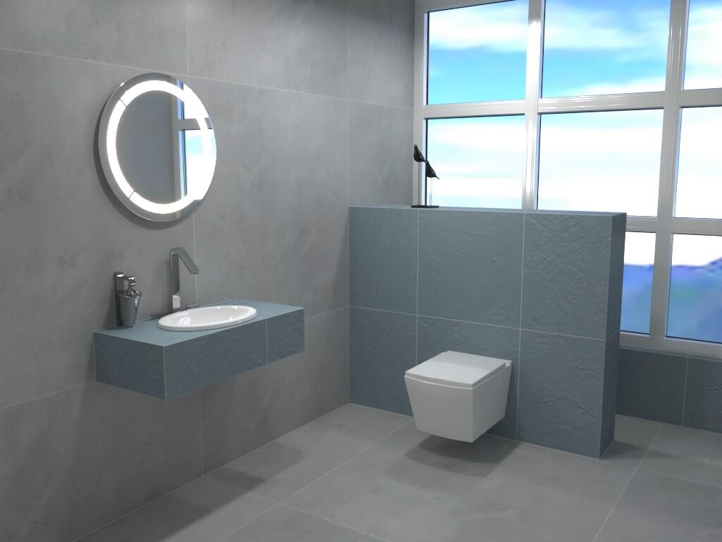 Gigacer Argilla Blauw mat 60x60