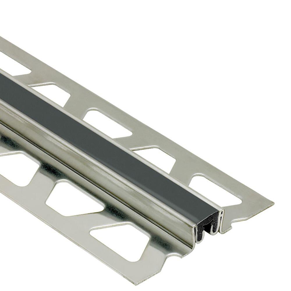 Schlueter DILEX-EKSN bewegingsprofiel V4A grafietzwart H=12,5mm L=2500mm